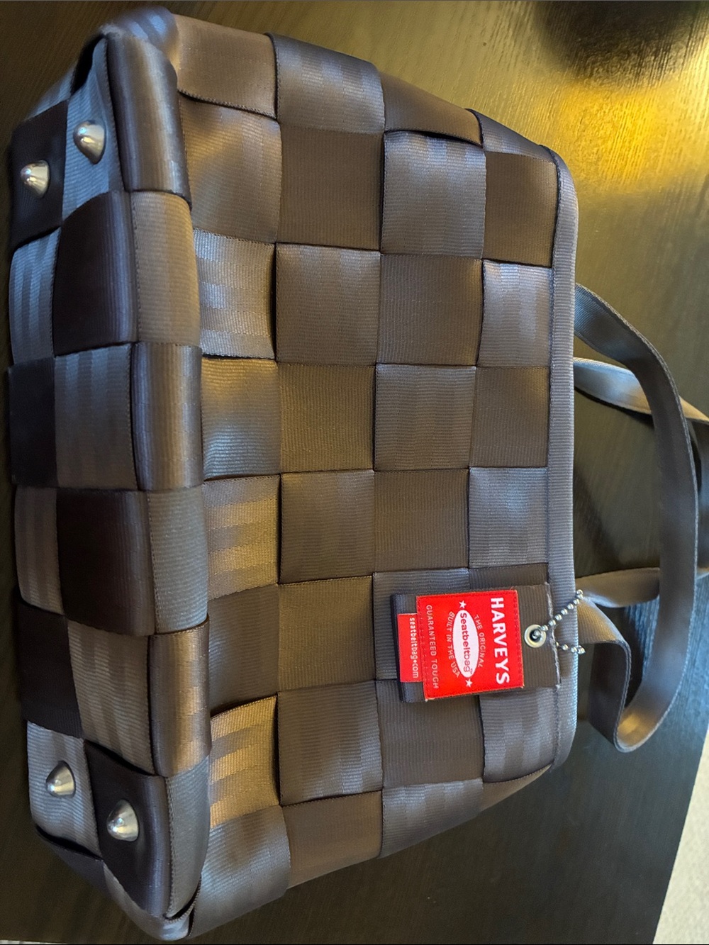 Harveys Black Woven Seatbelt Bag